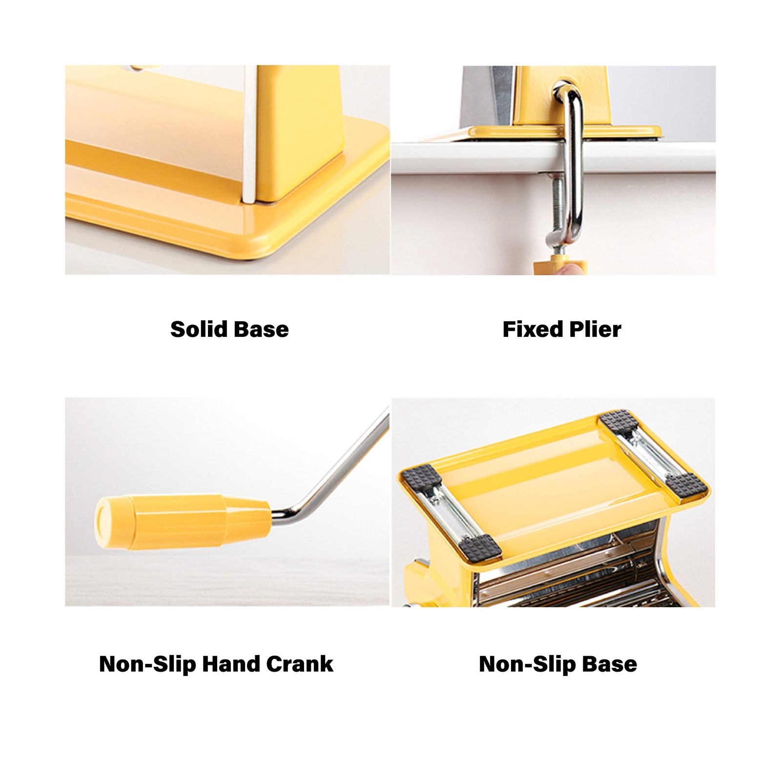 elabo Pasta Machine - Stainless Steel Roller Pasta Maker - 7 Adjustable Thick...