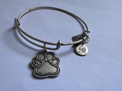 Alex and Ani Prints of Love Rafaelian Silver Expandable Bangle Bracelet 2014