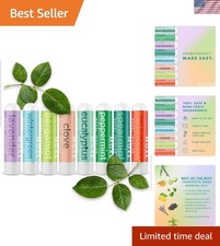 Nasal Inhalers Bundle, 8 Essential Oils, 100 Pure and Undiluted, Therapeutic...