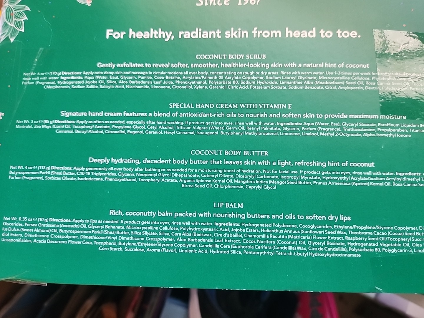 MARIO BADESCU COCONUT BODY SCRUB, HAND CREAM, LIP BALM & BODY BUTTER ...