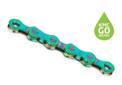 KMC, Kette, X12 WAXED, Aurora Green, für 12-fach, 126 Glieder