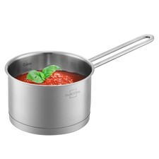 Stielkasserolle Induktion 16 cm SILBERTHAL Edelstahl Kochtopf klein Saucentopf