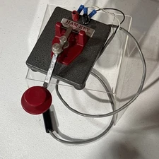 Ham Radio Center Inc Ham Key Morse Code Telegraph Vintage St Louis MO Red Accent