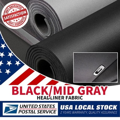 Flat Knit Headliner Fabric With Foam Backed Auto Roof Liner Repair Upholstery