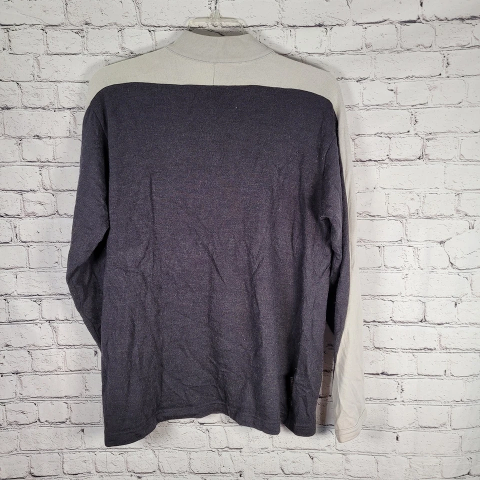 Icebreaker Sport 320 Sweater Mens XL Merino Wool 1/4 Zip Pullover Hiking Gray - Image 3 of 4