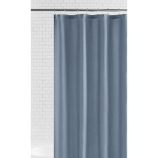 Water Repellent Microfiber Fabric Shower Liner, 70 x 72 in., Blue