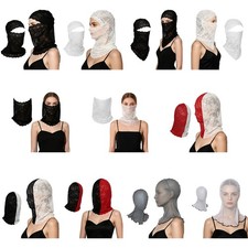 Women Headwear Masquerade Face Cover Carnival Mesh Mask Comfortable Face Mask
