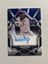 2025 TOPPS TIER ONE ANGEL MARTINEZ RC BREAK OUT AUTOGRAPH /99 GUARDIANS