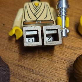 LEGO Star Wars Qui-Gon Jinn Yellow Head Minifigure 1999 7161 7101 7171 sw0027 1V