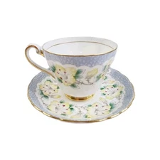 Tuscan Fine China Bone China Floral Tea Cup And Saucer Yellow Flower England 