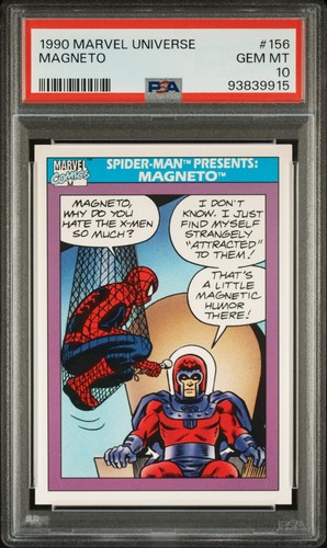 1990 Impel Marvel Magneto #156 PSA 10