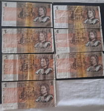 PRICE FOR ONE 1982 R78 $1 DOLLAR JOHNSTON STONE PAPER AUSTRALIA NOTE BANKNOTE