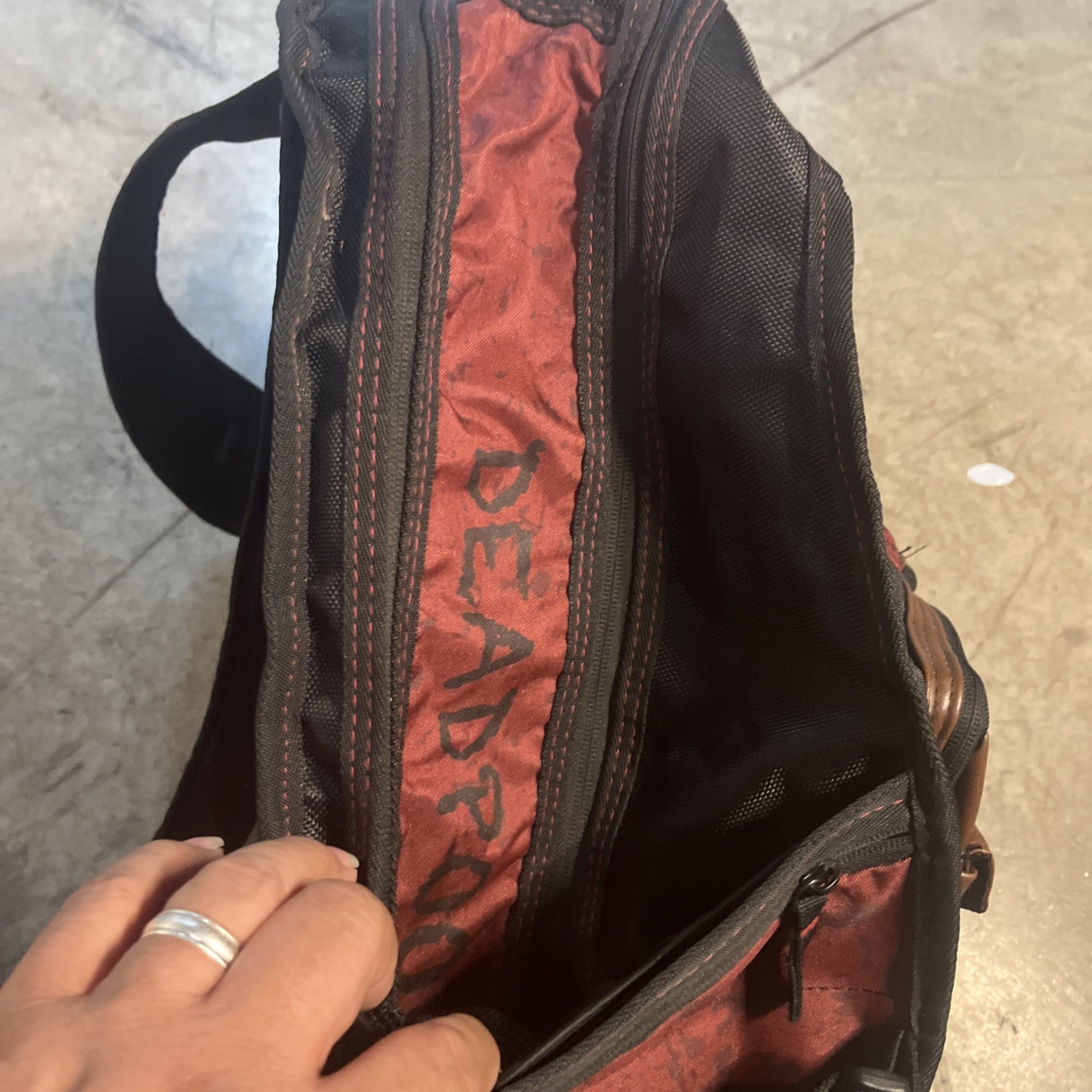 Marvel Comics Deadpool Backpack Cosplay Knapsack … - image 2