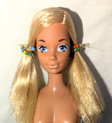 Vintage 1970s Sun Set Malibu PJ excellent condition nude original hair beads M8