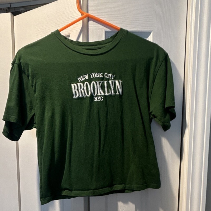 Organic Generation Green NYC Brooklyn Graphic Crew Neck Short Sleeve T-Shirt XS