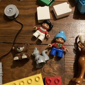 Lego Duplo Parts Lot Reindeer Children Christmas Parts Trailer More 10837