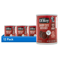 (12 Pk) Savory Cuts With Beef in Gravy Wet Dog Food, for Adult Dogs, 13.2 Oz Can 3.40 per gallon