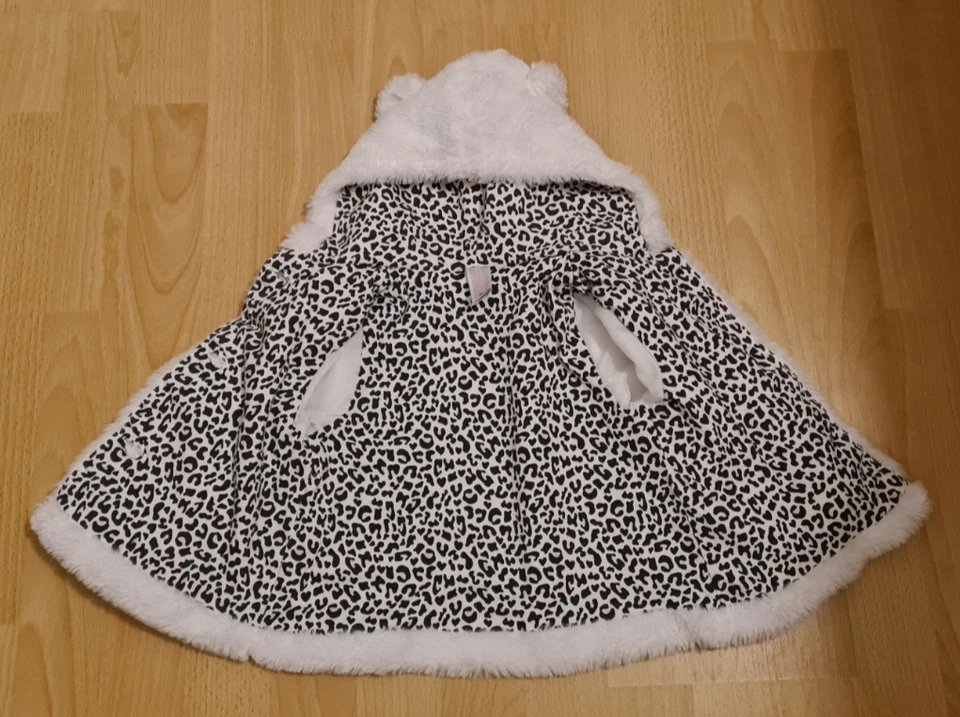 Baby Mädchen Jacke Plüsch in weiß Gr.80 - Bild 2 von 4