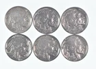 1930-1937 XF/AU Better Condition: Great Detail in Buffalo Horn 6 Coin Lot *752