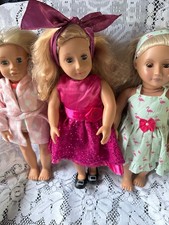 3 x Our Generation Fashion Dolls 18" one is a superior doll with bendy limbs