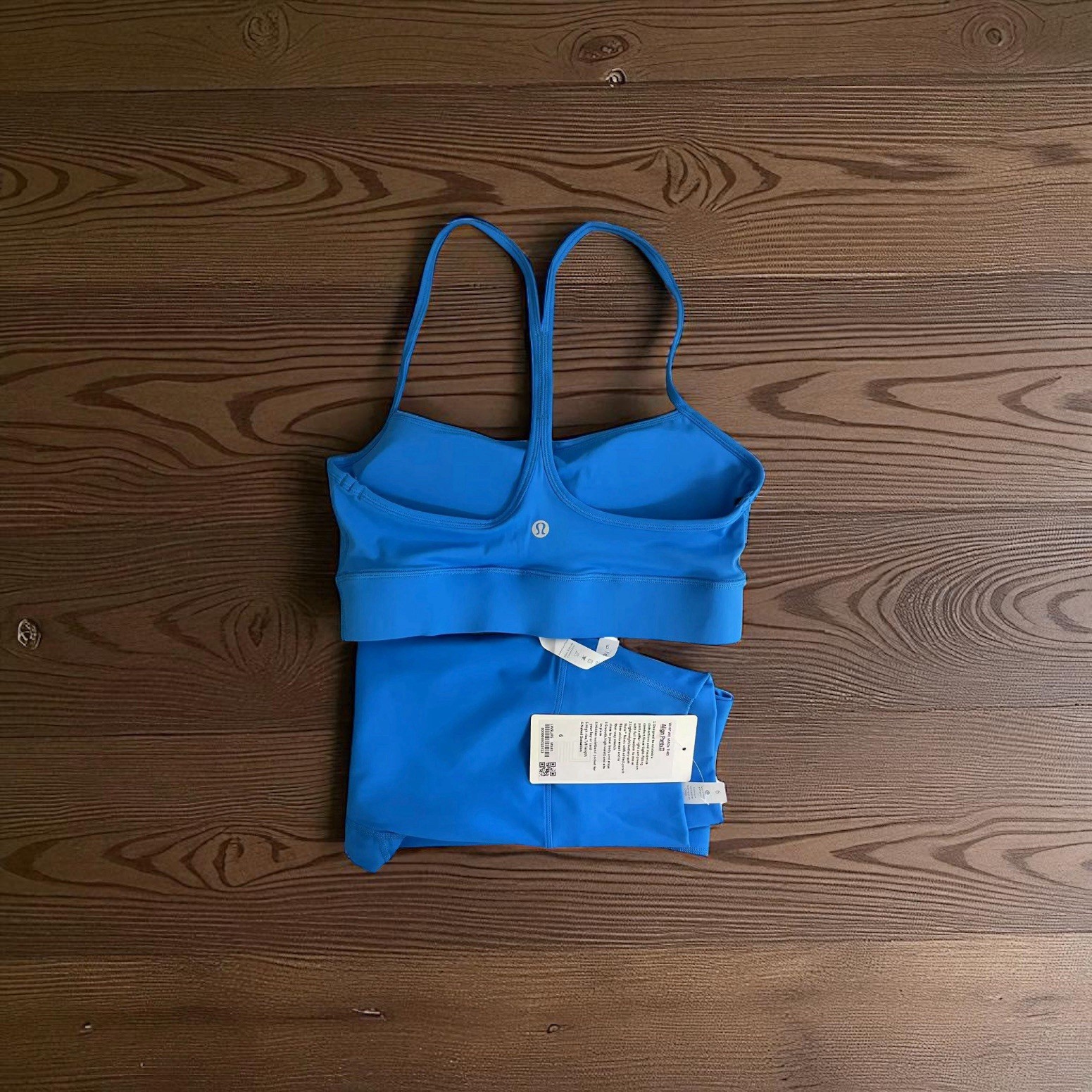 Lululemon High-Waisted Yoga Leggings and Matching Top Set