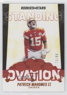 2021 Panini Rookies & Stars Standing Ovation Orange 73/99 Patrick Mahomes II 9o3