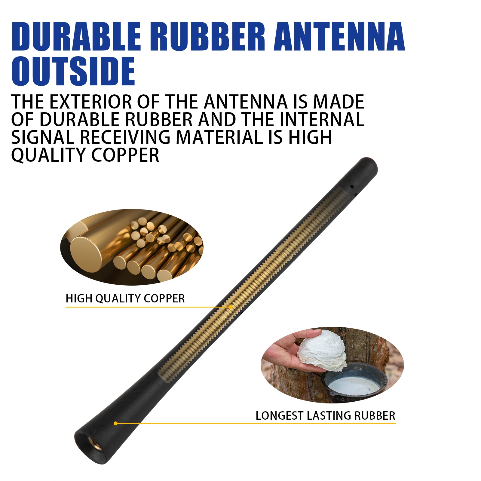 8" Short Aerial Antenna AM/FM Radio Reception For Suzuki Grand Vitara 2008