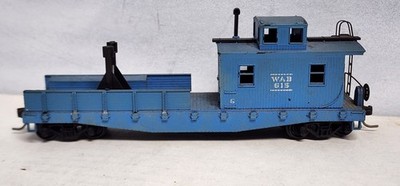 Wabash Railroad Wreck Crane Tender 615 Kadee Couplers HO Built