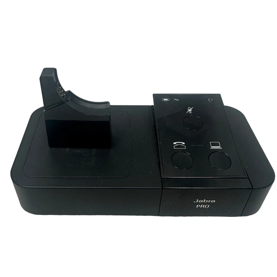 Estación de acoplamiento y enlace Jabra Pro 9400bs y 14201-20 con cables y adaptador de corriente Foto 2 de 4