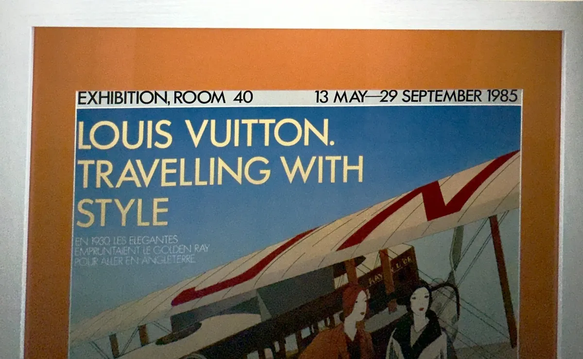 Louis Vuitton Traveling Style Exhibition Victoria & Albert Museum 1985  Poster