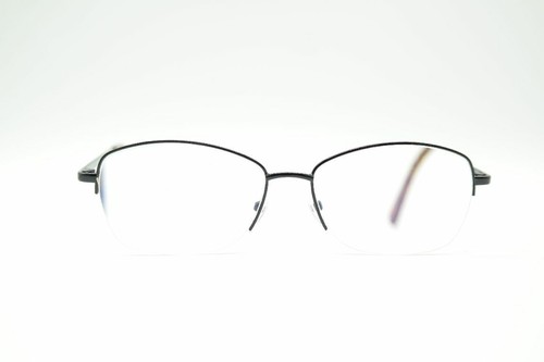 Eyes and More ADA1 173 Black Half-Rim Glasses Eyeglass Frame Eyeglasses