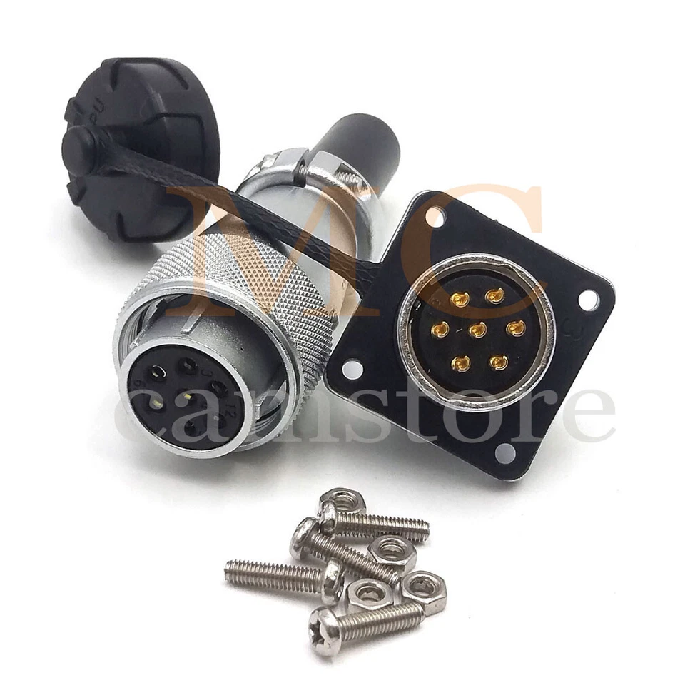 WEIPU WS20 7Pin LED High Power Connectors 2 Pin Power Plug Connector Circular - Image 4 of 4