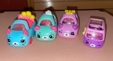 Shopkins Cutie Cars Lot of 4 Pieces Plastic Metal McDonalds Moose