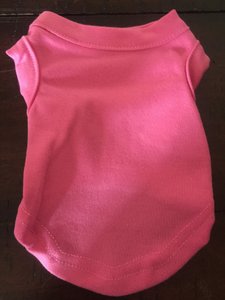Xs Dark Pink Blank T Shirt Dog Decorate Your Own New Little Dog