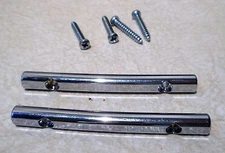 2 CHROME BASS GUITAR STRING TREES 2 1/8TH INCHES LONG 