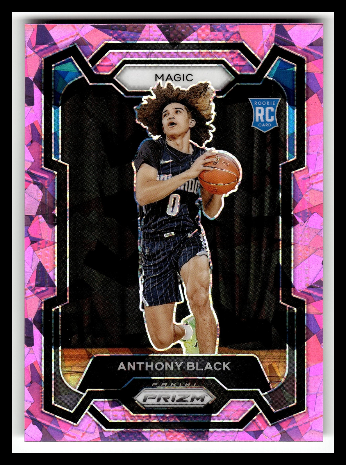 2023-24 Panini Prizm #170 Anthony Black Prizms Pink Ice