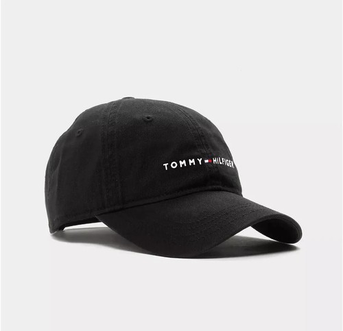 NWT Tommy Hilfiger Unisex Cotton Tommy Logo Baseball Cap Hat One Size Adjustable - Afbeelding 2 van 70