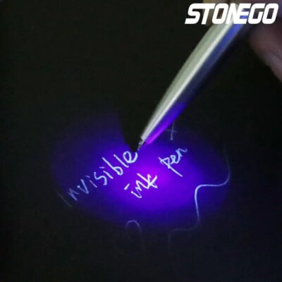 unsichtbarer Stift mit UV-Licht