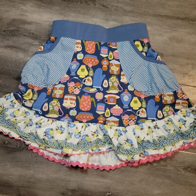 MATILDA JANE Flair for the Dramatic Make Believe Ruffle Girls 10 Skirt Skort EuC