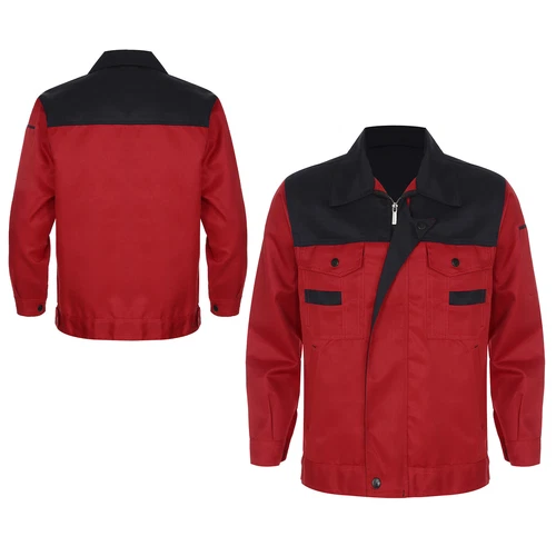 Women Men Long Sleeve Work Coat Pocket Shirts Workshop Mechanic Uniform Workwear - Bild 64 von 104