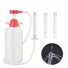 600ML Enema Anal Vaginal Anal Cleaning Washer Douche Bottle Pump Pressure Kit