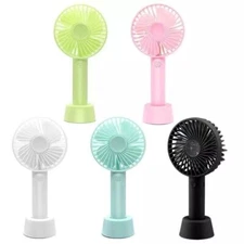 Portable Rechargeable Fan Mini Handy Fan Pocket Size Air Cooler USB w/ Battery