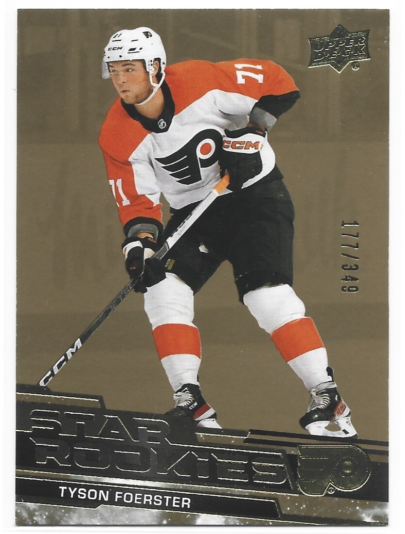 2023-24 Upper Deck Star Rookies Tyson Foerster Gold Rookie #13 177/349