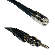 RFC240UF MINI UHF FEMALE to AM/FM MALE Coax RF Cable USA-Ship Lot