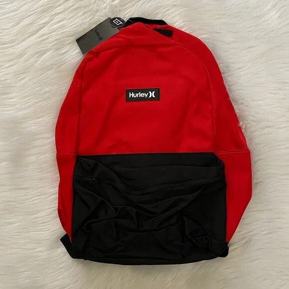 HURLEY. Aerial Colorblock Backpack.Color:Action Red. New with Tag! Hurley | Bags | Hurley Aerial Colorblock Backpackcoloraction  main image 3