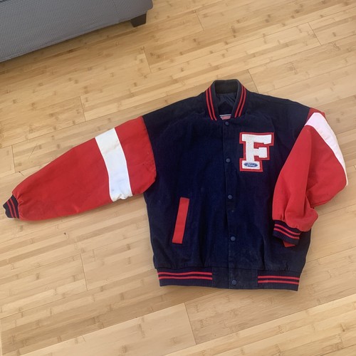 Ropa deportiva vintage Ford Officials hombre talla XL azul rojo 100 % algodón eBay