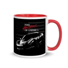 Heartbeat of America C7 vette Owner Gift Mug with Color Inside