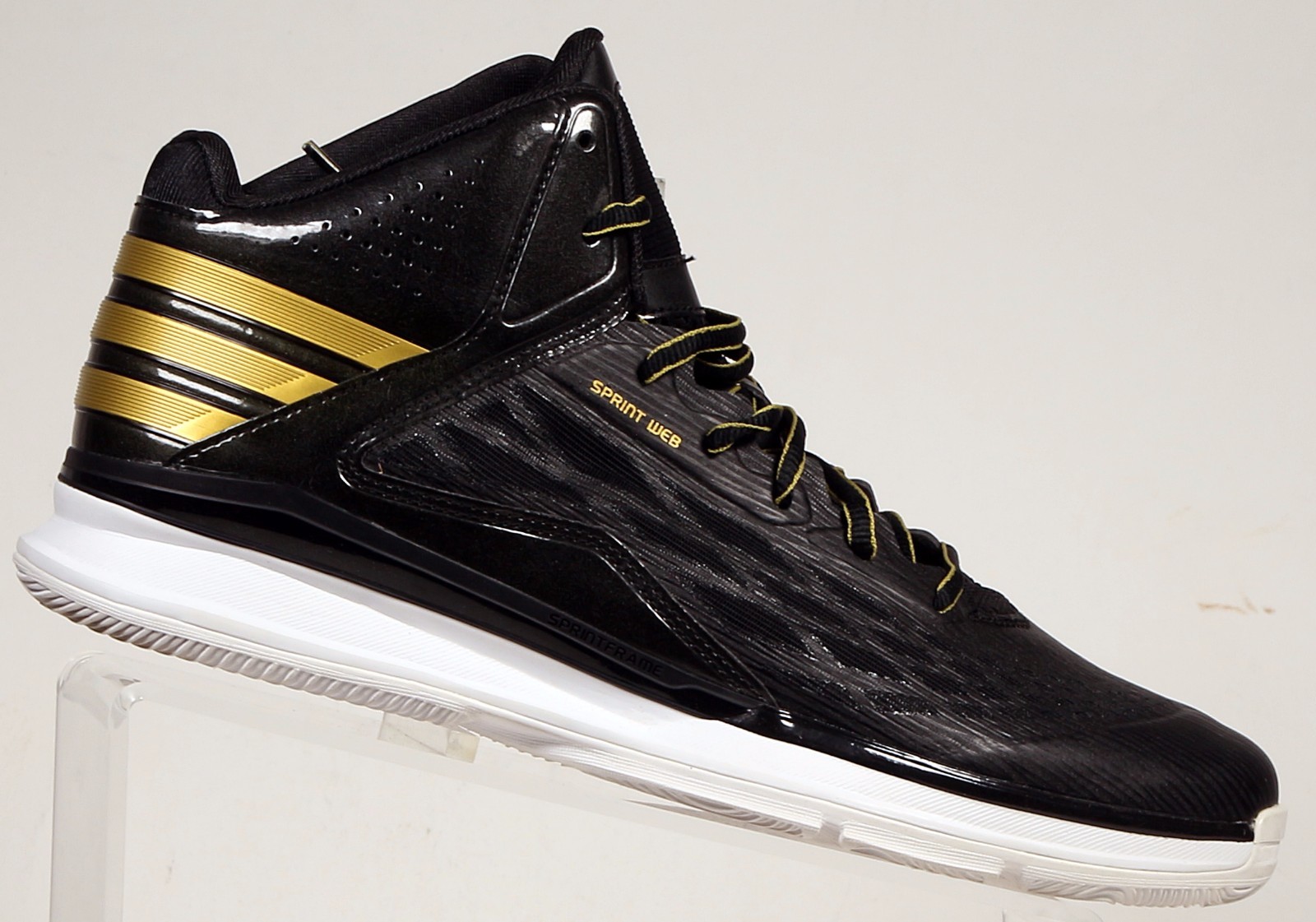 adidas black and gold basketball shoes