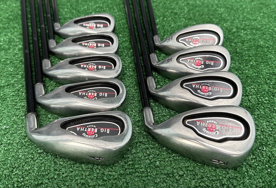 Callaway 2004 BIG BERTHA Iron Set 4PW+GW+SW, Regular RCH 75 Graphite