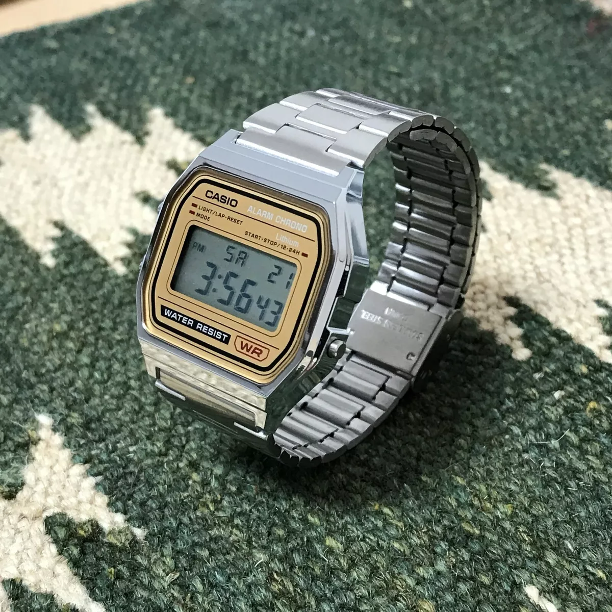 CASIO Standard Mens Digital Wrist Watch A-158WEA-9JF Silver Gold Cheap Casio  eBay